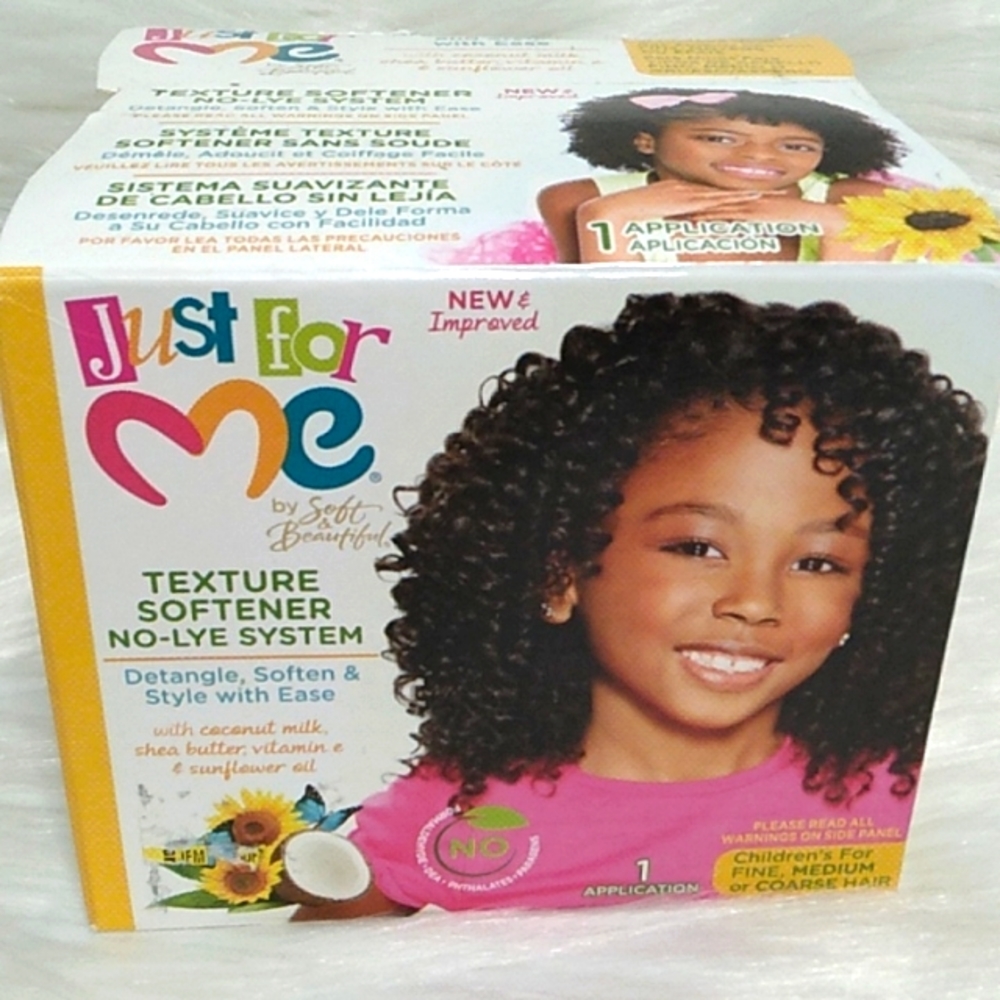 NWT Just For Me Kids Texture Softener No Lye System Detangle & Style With Ease
